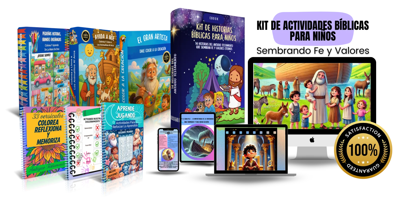 Muckup Kit de Actividades Biblicas Para Niños